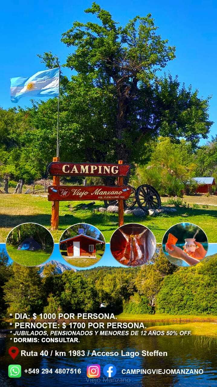 Foto de Camping Agreste Viejo Manzano - Lago Steffen - Bariloche en Camping Viejo Manzano, Río Manso, San Carlos de Bariloche, Río Negro, Argentina